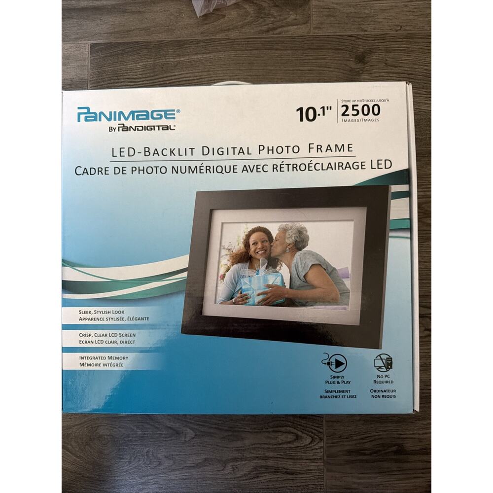 Panimage by Pandigital LED Digital Photo Frame 10.1" 2500 Images